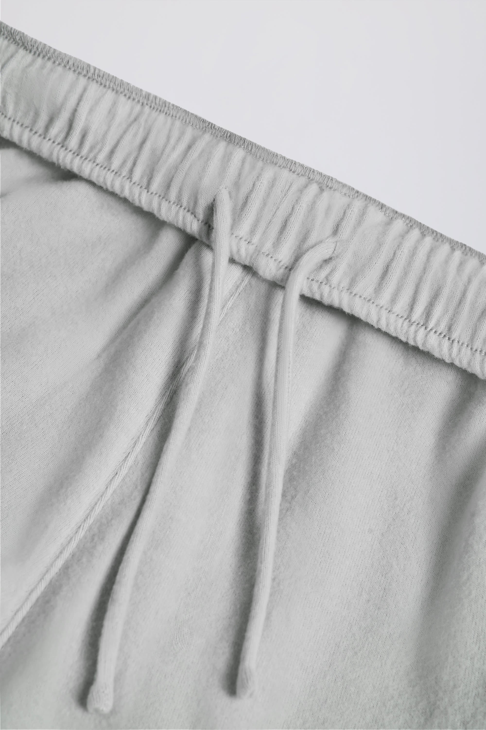 Tall Brushed Jersey Wide-Leg Joggers in Fog Grey